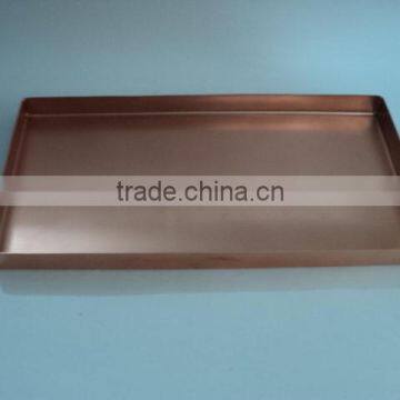 Rectangle Square trays in Copper and Gold finish