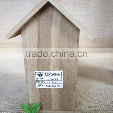 Handmade Crafts Wood Room Toy Wooden Bird Nest Packaging Sticky Window Wood Toys With Heartshapeed Window photo-3