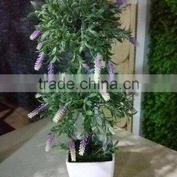 SJ030912 Potted Artificial Lavender Bonsai Lavander photo-6