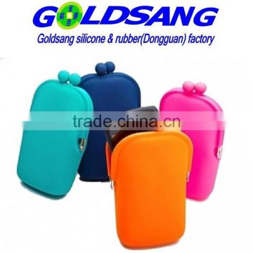 HOT sell silicone mobile cell phone bag, cosmetic bags