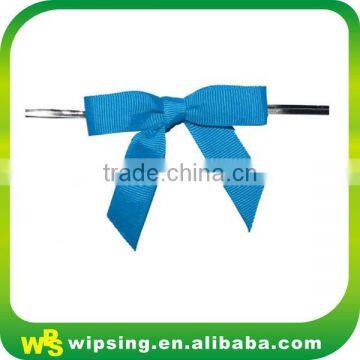 Decorative Yellow Satin Bow With Twist photo-4