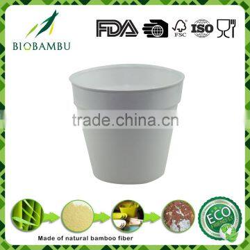 Biological abbaubar best quality Bamboo Fiber Flower Pot