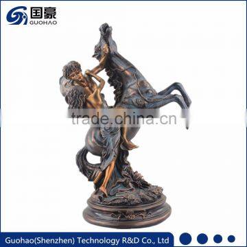 Modern horse statue garden deocr lover erotic bronze sculpture