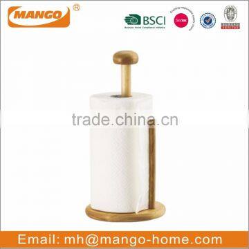 Hot Sale High Quality Free Standing Wooden Kitchen Paper Towel Holder