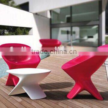 Rotational outdoor chair desk made of LLDPE material /Foshan professional factory