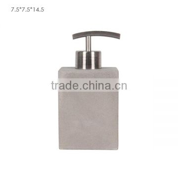 Natural original light grey matt concrete hand soap dispenser