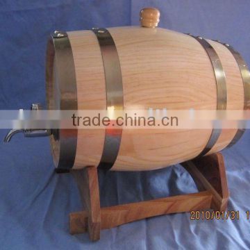 wooden wine barrel