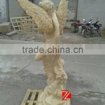 Large Marble Lover Angel Statues for Sale photo-2