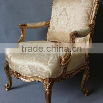 Popular Antique living room chair,golden sofa