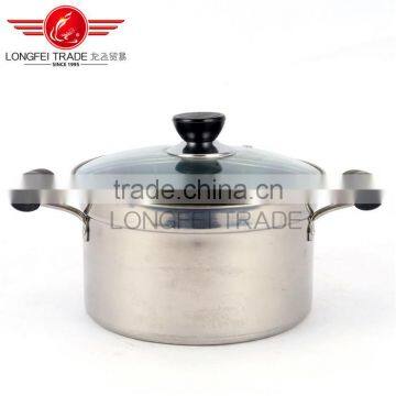 High Quality Stainless Steel Steamer Cooking Pot With Hollow Handles and Metal Lid photo-2