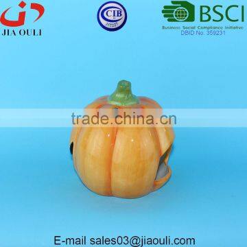 Halloween Decorations Ceramic Pumpkin Candle Holder, Candle Lantern photo-2