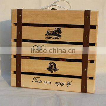 2016 Customized Handmade 4 Bottle Wooden Wine Gift Box photo-4