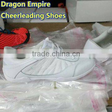 Pure White Unisex Cheerleading Dance Shoes Soft Durable Sole Athletic Training Dancing Shoes photo-5