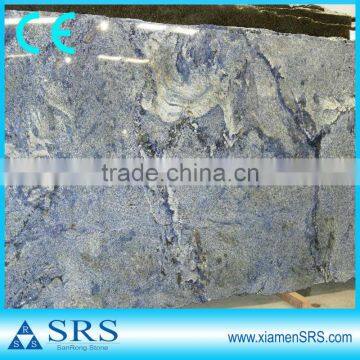 New arrival polished blue granite slab