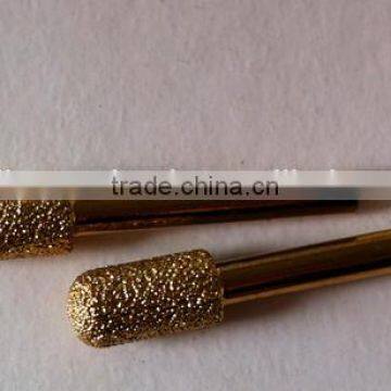 Vacuum brazed diamond mini carving grinding abrasive burrs for stones