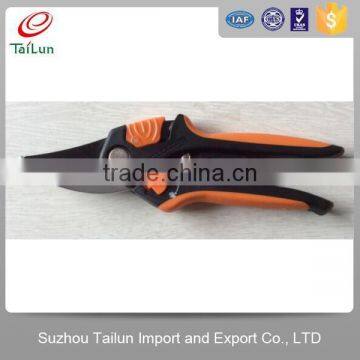 PTFE Coated 50#Carbon Steel High Quality Garden Round Tip Scissors With PP+TPR Handle