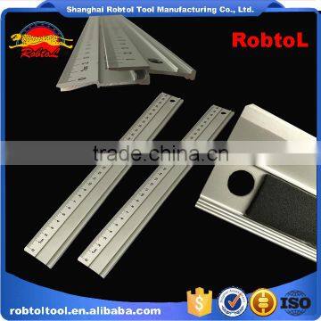 straight edge aluminum ruler cork backed no skid metric non marring rotting anodised finish etched scale