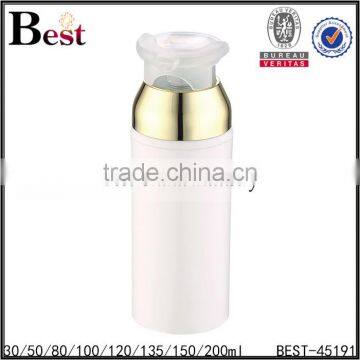 Luxury 30ml 50ml 80ml 100ml 120ml White Acrylic Cosmetic Cream Bottle Double Wall Plastic Lotion Container With Pump photo-4