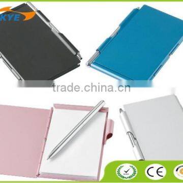 Mini aluminum notebook with pen/pocket notebook