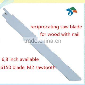 6 8 inch M2 6150 bi-metal reciprocating saw blade