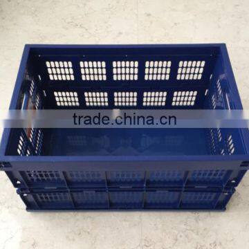 Top quality foldable plastic basket, flexible plastic basket, plastic folding basket