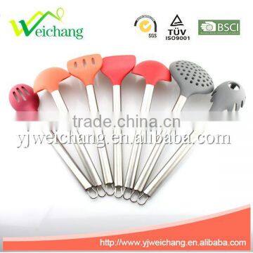 WCE247B Premium Silicone Utensils SPAGHETTI SERVER Pasta Fork Cooking Utensil Gadgets Set With S.S. Handle photo-5