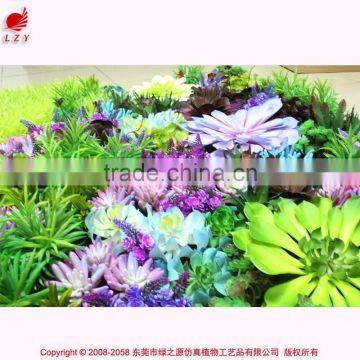 2015 Artificial Vertical Garden Wall Covering Artificial Succulents Plant Wall photo-2