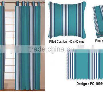 COTTON STRIPED CURTAINS