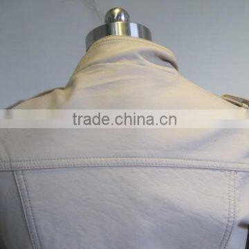 Anti-Wrinkle Feature and Winter Season Ladies PU Leather Jacket photo-4