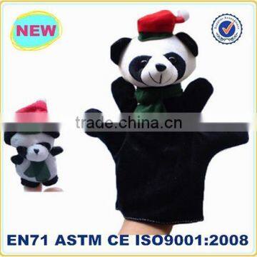 Make your own customized plush cute panda hand puppets kids toy