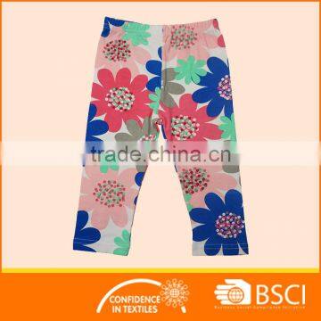 Flower Printed Long Sleeve Cotton Baby Girl Clothing Set photo-3