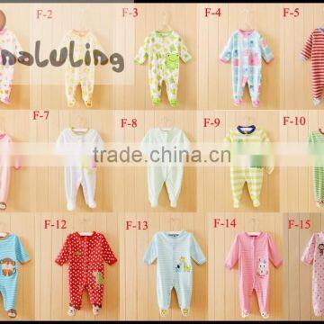 2015 brand new baby boys and girls fleece footed pajamas sleeper