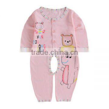2017Cheap Newborn Sleepwear Organic Cotton Infant Baby Romper photo-3