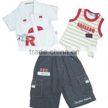 Summer baby boys apparel.