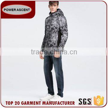 Hot Style Water-Wave Print Light Weight Fashion Quilting Padded Jacket For Men photo-6