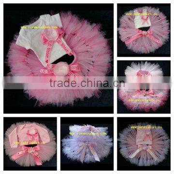 Baby Girls Pettiskirt Set Dress With Top Girls Fluffy Tulle Chiffon Fairy Pettiskirt Sets photo-6