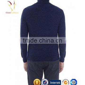 High Neck 100% Wool Cashmere Knit Men Sweater photo-5