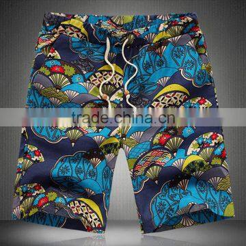 2016 Lattest Design Custom Linen/cotton Mens Printing Beach Shorts photo-2