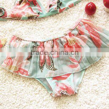 S31348W Wholesale Beautiful Printed Kids Swimwear for Girls photo-5