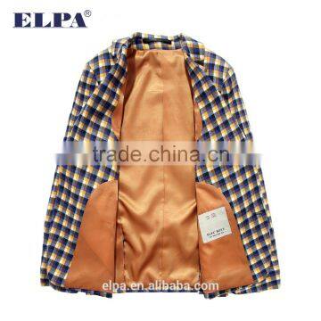ELPA Kids Jacket 2015 Style Casual Blazer Plaid Boys Blazer With Elbow Patches photo-5