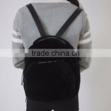 Myfur Cheap Rex Rabbit Fur Customized Teenage Fashion Backpack photo-5