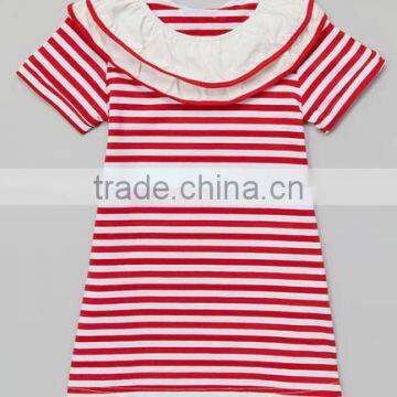 wonder kids clothing stripe girl back to school wear Wholesale girls dresses stripe children's dress