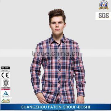 Mens Plaid Shirts Red and Black Western Office Wear for Summer photo-2