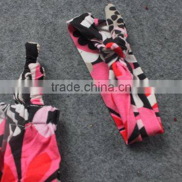 2016 New Baby Girls Kids Pinkflower Floral Romper 0-4t Infant Clothing Baby Kids Wear With Matching Headband Set photo-3