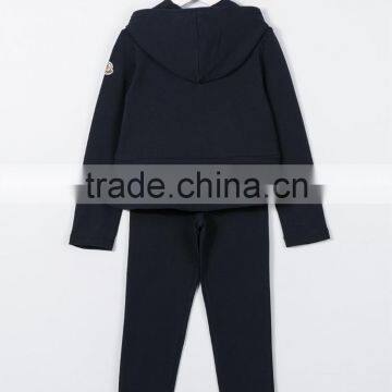 2017 New Style Children Fashion Contrast Pocket Tracksuit Baby Girl Boutique Clothing Sets Wholesale photo-2