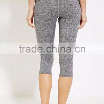 Guangzhou Shandao Factory Manufacture Cheap Wholesale 95% Cotton 5% Spandex Women's 3/4 Gym Pants photo-4