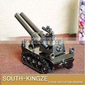 Retro Style Mini Tank Iron Metal Model photo-5