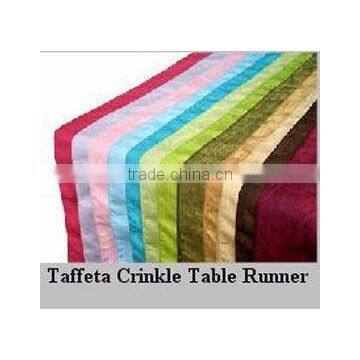 wedding crushed taffeta table runners