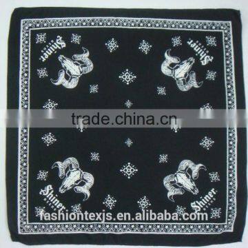 Wholesale cheap screen printed cotton floral bandana