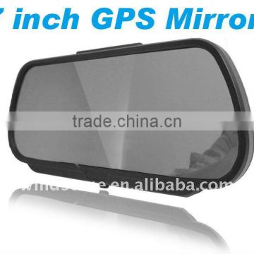 High Definition Bluetooth Handsfree 7 Inch GPS Mirror Navigation